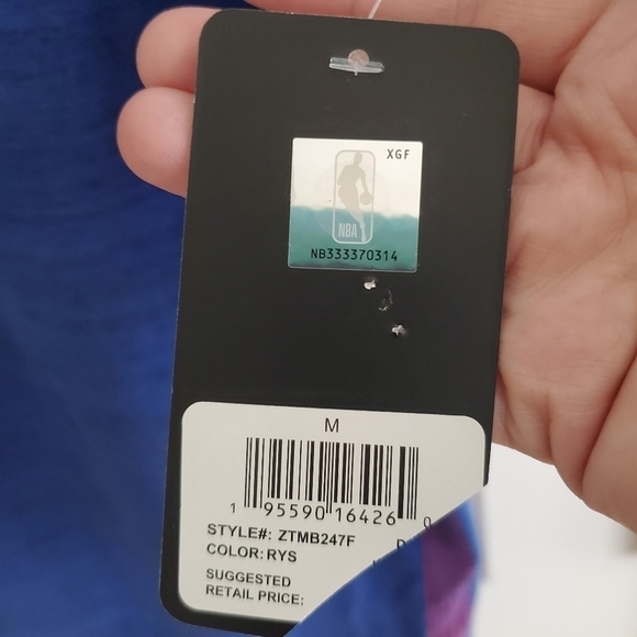 NWT NBA Active Blue T-Shirt size M - Picture 4 of 8